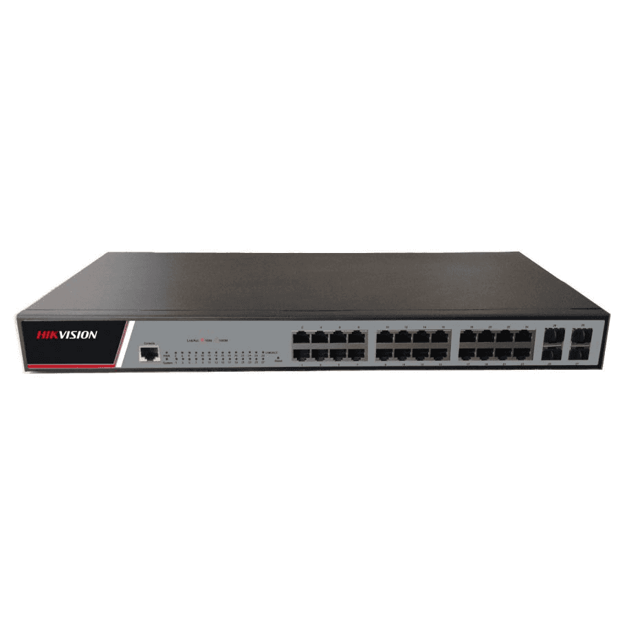 Administrerbar 28-porters Hikvision Gigabit Switch DS-3E2528 med reference DS-3E2528 fra mærket HIKVISION