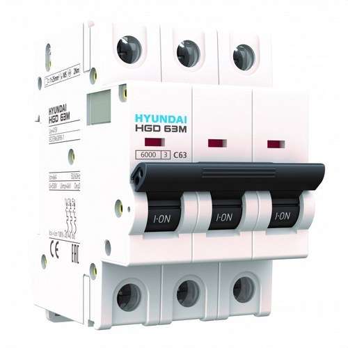 Magnetotermisk afbryder STD 1P+N 40A Kurve C 6kA med reference HGD63-MN1040C fra mærket HYUNDAI