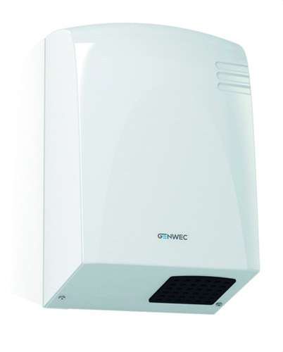 Elektronisk sensor håndtørrer Wecflow ABS hvid med reference GW01 14 01 00 fra mærket GENWEC