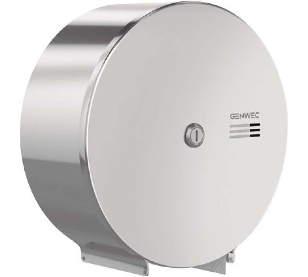 Jumbo toiletpapirdispenser inox 304 blank med reference GW03 02 04 02 fra mærket GENWEC