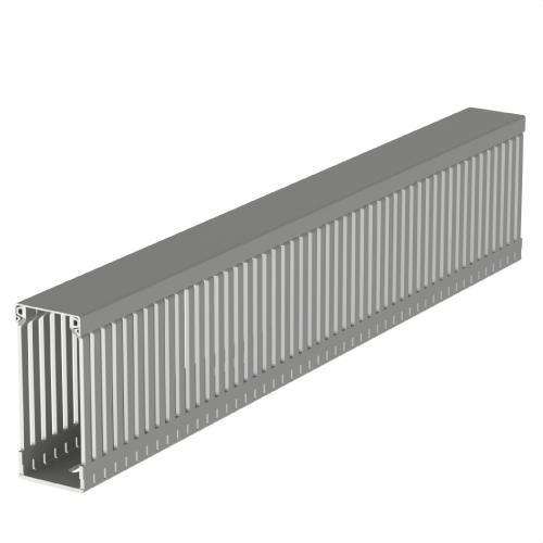 Grå kabelkanal U23X 100x43mm - 2 meter kanal med reference 100.40.77 fra mærket UNEX