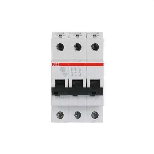 Magnetotermisk S203-C63 3P 63A Kurve C 10kA med reference 2CDS253001R0634 fra mærket ABB