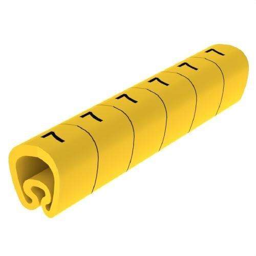 Forudskårne gule markører Ø18 PVC plastbelagt med reference 1813-7 fra mærket UNEX