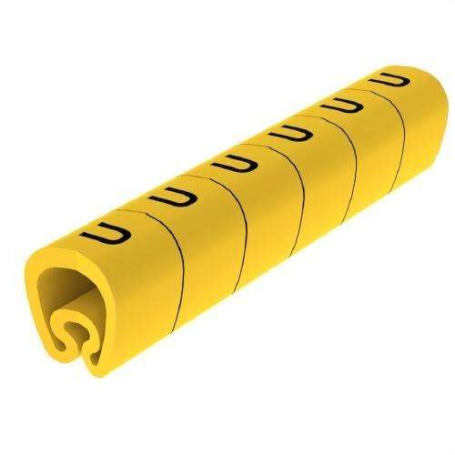 Forudskårne gule markører Ø18 PVC plastificeret med reference 1813-U fra mærket UNEX