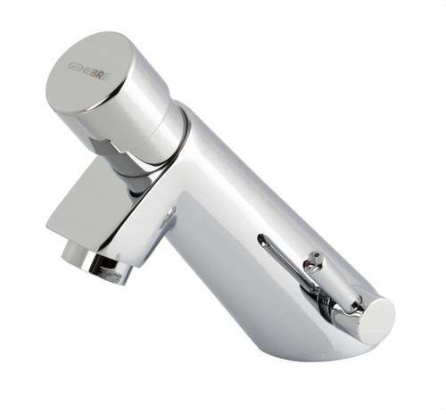 Tidsindstillet håndvaskarmatur med trykknap IPSON 1/2" krom med reference 1031 04 fra mærket GENEBRE