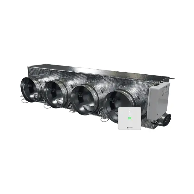 Plenum motoriseret Airzone Easyzone 25 Wi-Fi Medium AZC25MELBS01M4 til Mitsubishi Electric lav profil – 4 udgange Ø200 mm (mellem kapacitet) med reference AZC25MELBS01M4 fra mærket AIRZONE