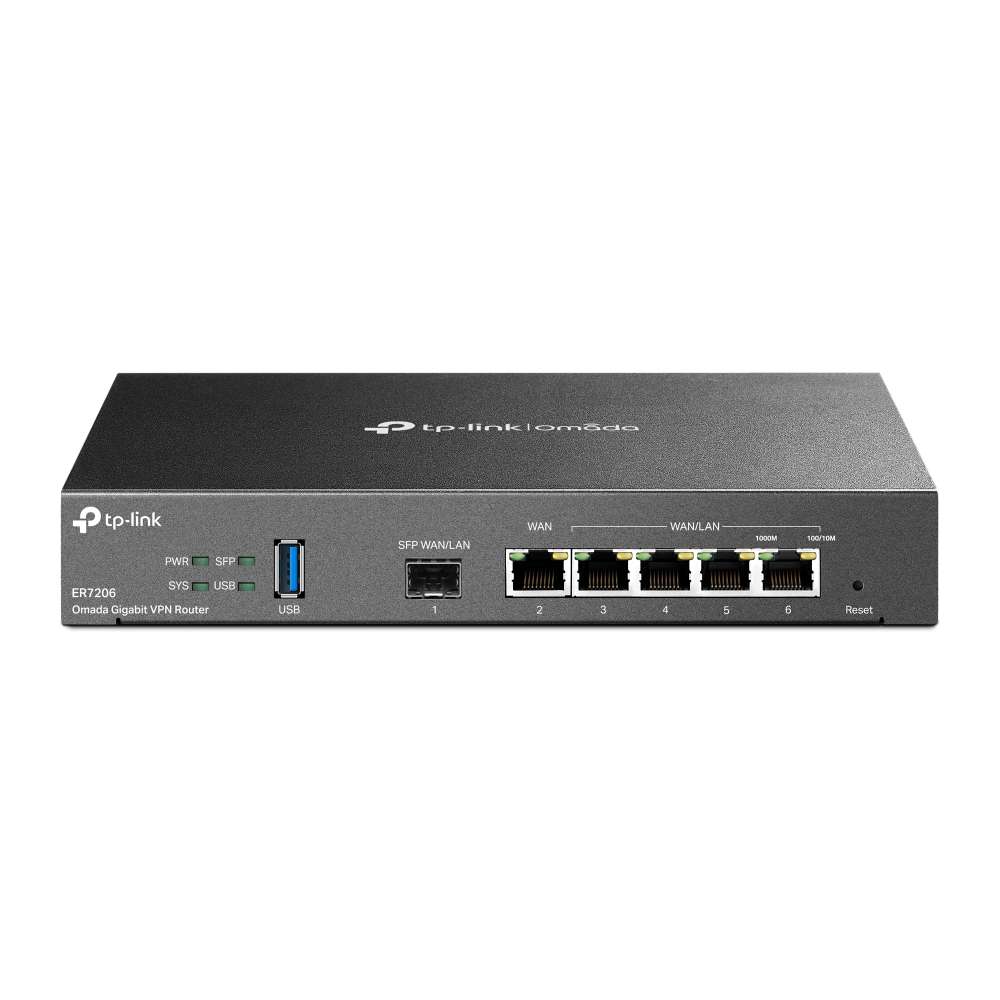 Router VPN Gigabit Omada med reference ER7206 fra mærket TP-LINK