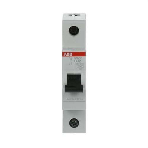Magnetotermisk SH201-C32 1P 32A Kurve C Kurve C 6kA med reference 2CDS211001R0324 fra mærket ABB