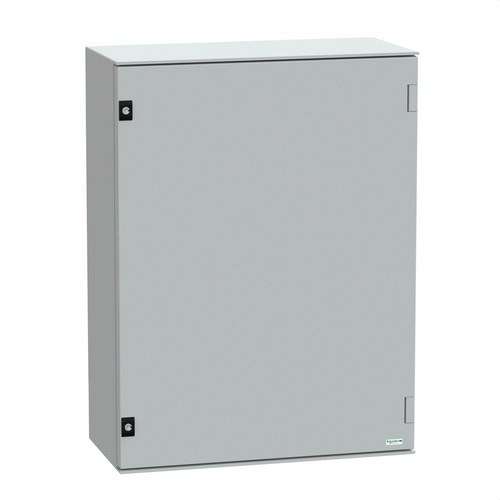 Stål vægskab med blind dør uden monteringsplade 847x636x300 PanelSeT CRN med reference NSYPLM86G fra mærket SCHNEIDER ELECTRIC