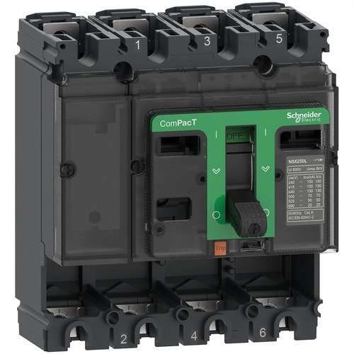 ComPacT NSX250N afbryderblok 50kA AC 4P 250A med reference C25N4 fra mærket SCHNEIDER ELECTRIC