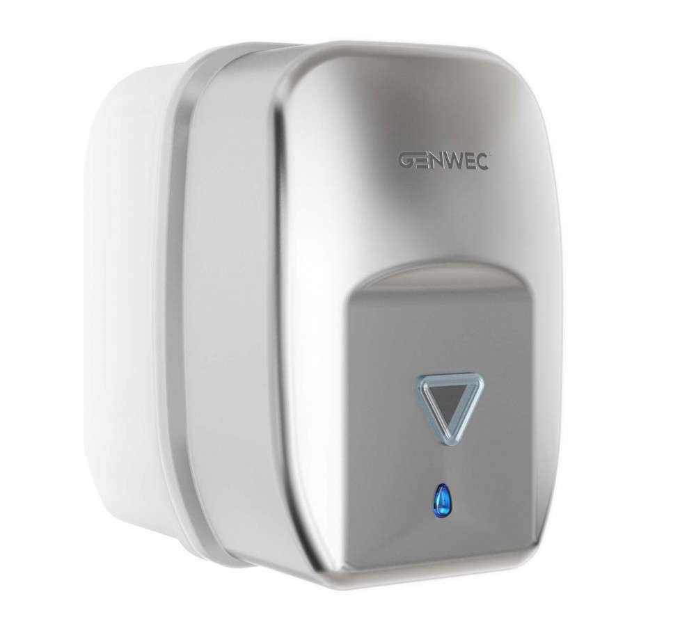 Automatisk vægmonteret sæbedispenser 1.200ml rustfrit stål satin med reference GW04 20 04 01 fra mærket GENWEC