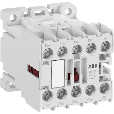 Mini kontaktorrelæ ABB 50 Hz 415-440 V MCRA022ATW med reference 1SAH102053R9900 fra mærket ABB