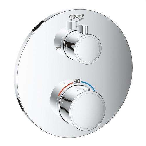 Indbygget termostat med to udgange Grohtherm krom med reference 24077000 fra mærket GROHE