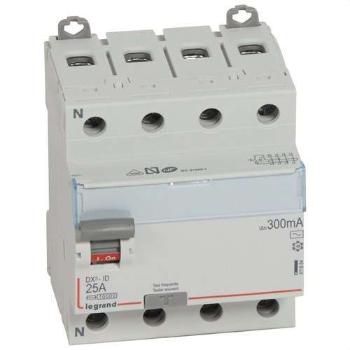Differential DX3 4P 25A 300mA Klasse AC med reference 411664 fra mærket LEGRAND