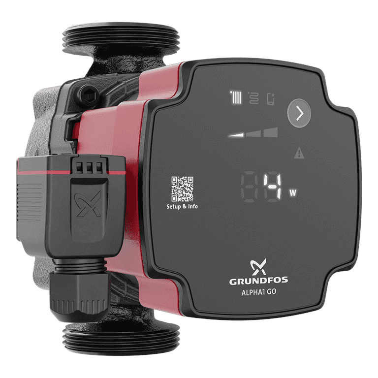 Grundfos ALPHA1 GO 25-80 130 cirkulationspumpe med reference 93074180 fra mærket GRUNDFOS