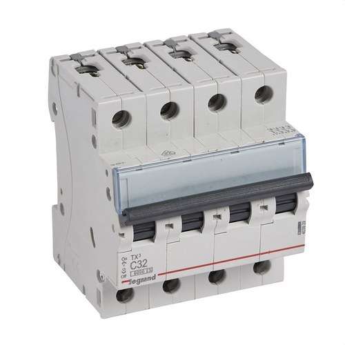 Magnetotermisk TX3 4P 32A Kurve C Kurve C 6kA med reference 403629 fra mærket LEGRAND