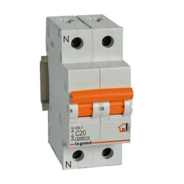 Magnetafbryder RX³ - 1P+N - 230V~ - 20A - kurve C med reference 419927 fra mærket LEGRAND