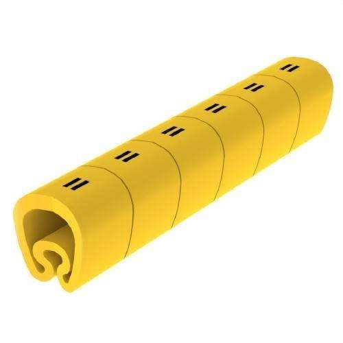 Forhåndsskårne gule markører Ø8 PVC plastificeret med reference 1812 fra mærket UNEX