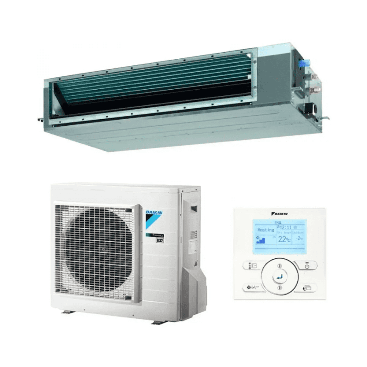 Daikin Sky Air Active ADEAS35A 3,4 kW 12000 BTU kanals airconditioner med reference ADEAS35A fra mærket DAIKIN