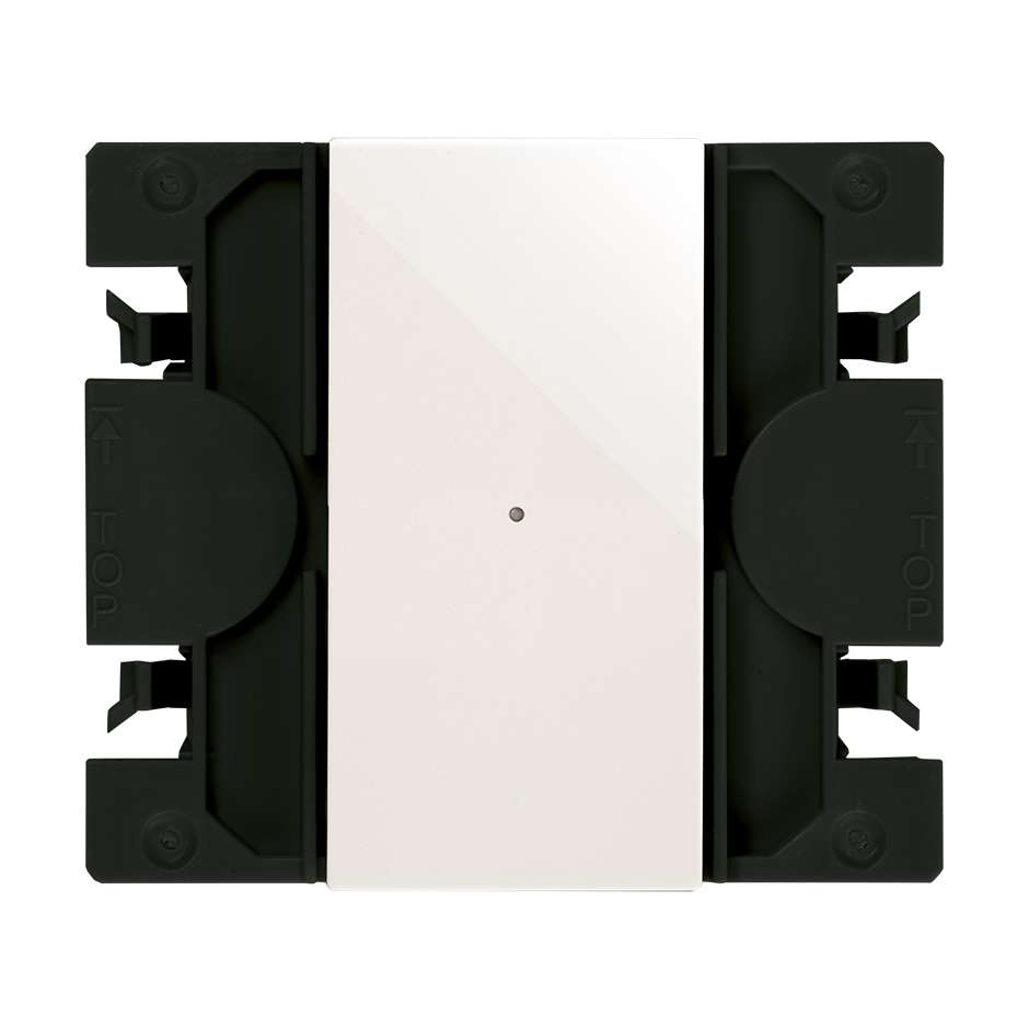 Elektronisk Simon iO-kontakt med smal tast, hvid Simon 270 med reference 21001201-090 fra mærket SIMON