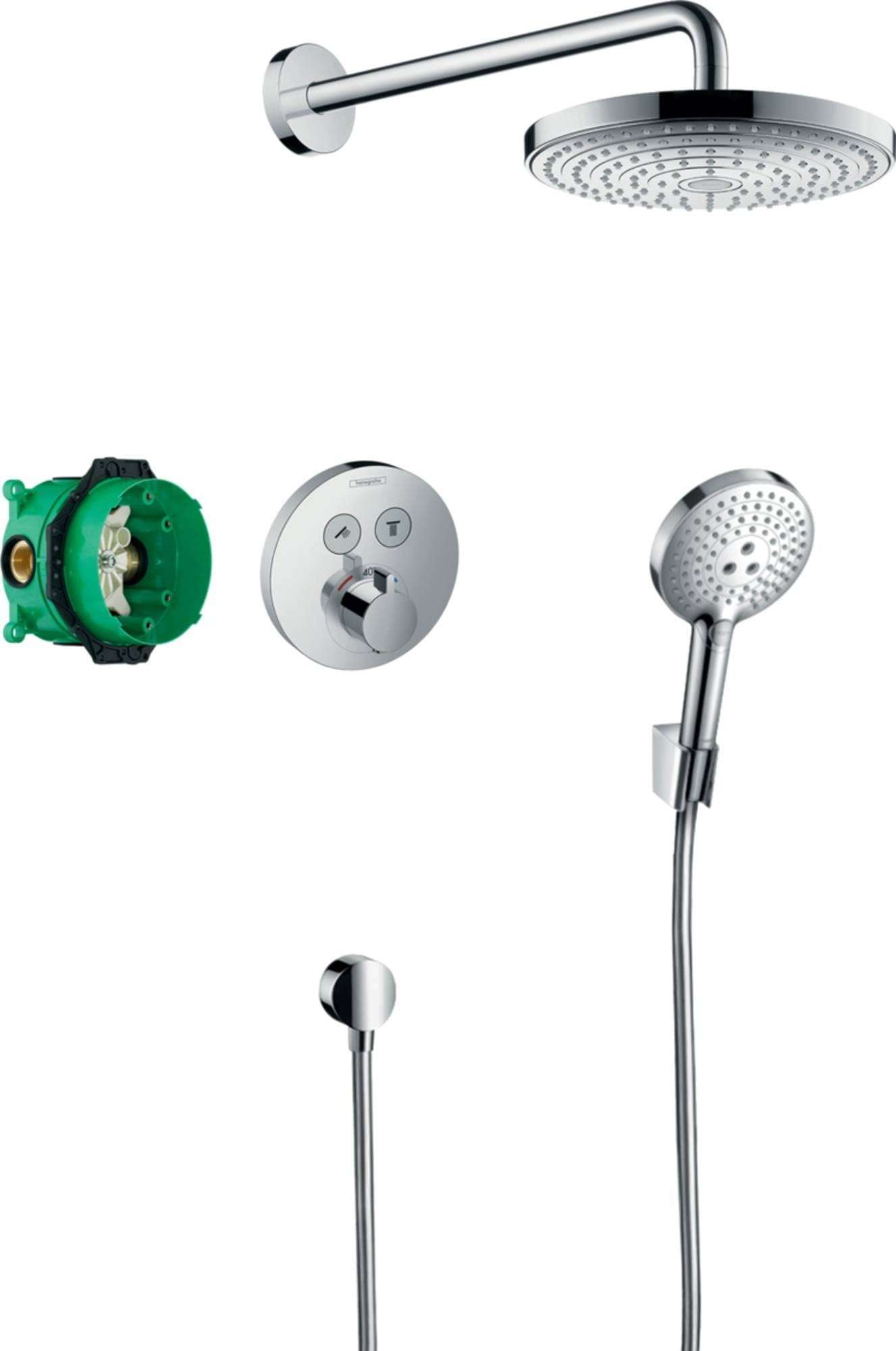 Indbygget termostatisk brusesæt Raindance Select S med reference 27297000 fra mærket HANSGROHE