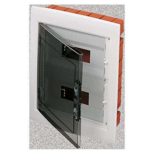 Indbygningsfordelingsboks med røgfarvet dør 24 moduler (12x2) med reference GW40606 fra mærket GEWISS