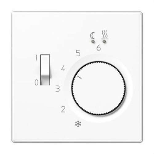 Termostat til gulvvarme LS990 10A hvid blank med reference FTRLS231WW fra mærket JUNG