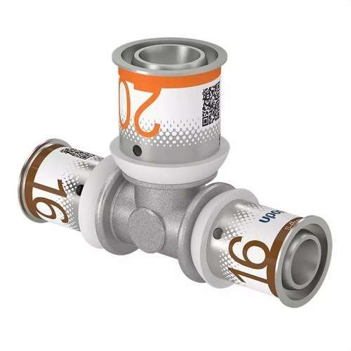 Uponor S-Press PLUS reduceret tee 25x16x20 med reference 1070573 fra mærket UPONOR