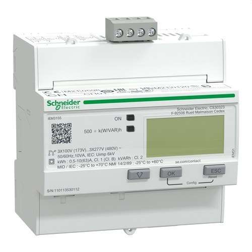 Energimåler iem3155 63 A klasse 1 modbus MID med reference A9MEM3155 fra mærket SCHNEIDER ELECTRIC
