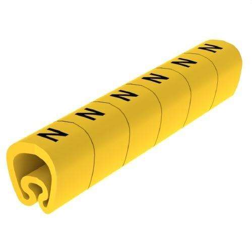 Forhåndsskårne gule markører Ø18 PVC plastificeret med reference 1813-N fra mærket UNEX