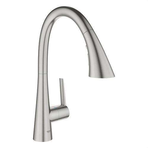 Køkkenarmatur med enkeltgreb 1/2" Zedra supersteel med reference 32294DC2 fra mærket GROHE