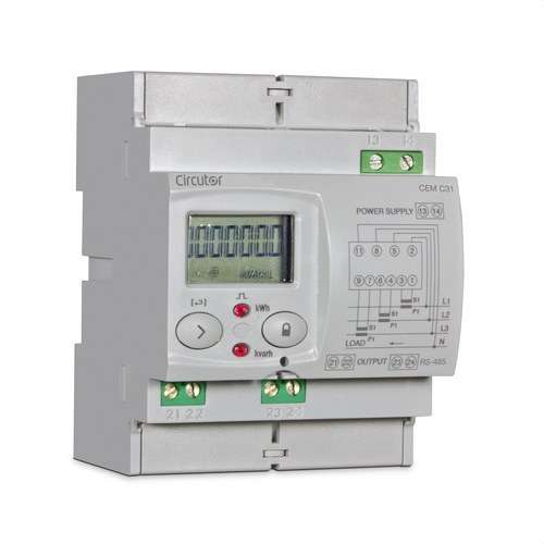 Trefaset indirekte energimåler med kommunikationer CEM-C31-485-T1 med reference Q23521. fra mærket CIRCUTOR