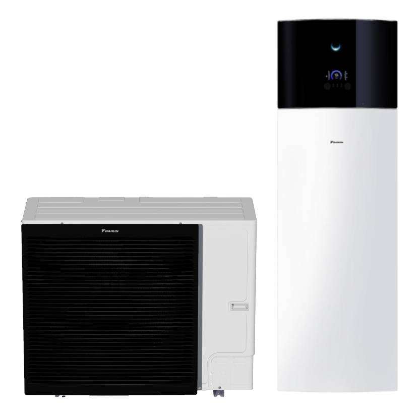 Daikin Altherma 3 Bibloc luft-til-vand varmepumpe sæt 16 kW 230 liter med reference EBVX16S23D6VERLA16DV37 fra mærket DAIKIN