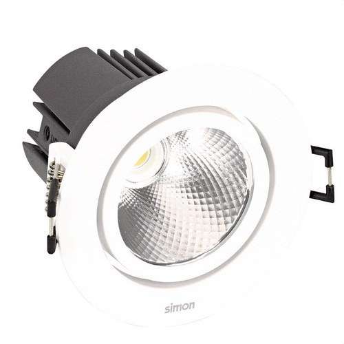 LED Downlight 703.23 Justerbar Rund 3000K SPOT DALI hvid med reference 70323330-283 fra mærket SIMON