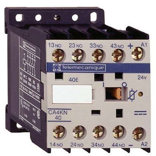 Minikontaktor hjælpekontakt 3 NO+1 NC 24V DC B/-C med reference CA4KN31BW3 fra mærket SCHNEIDER ELECTRIC