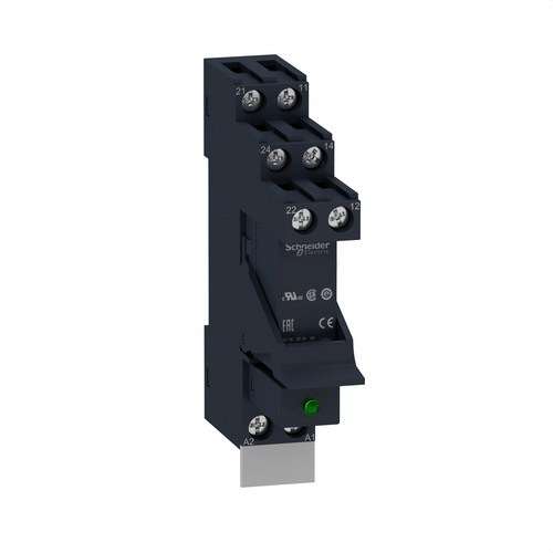 Relæ RSB og sokkel 2 NO/NC 8A 230V AC med varistor med reference RSB2A080P7PV fra mærket SCHNEIDER ELECTRIC