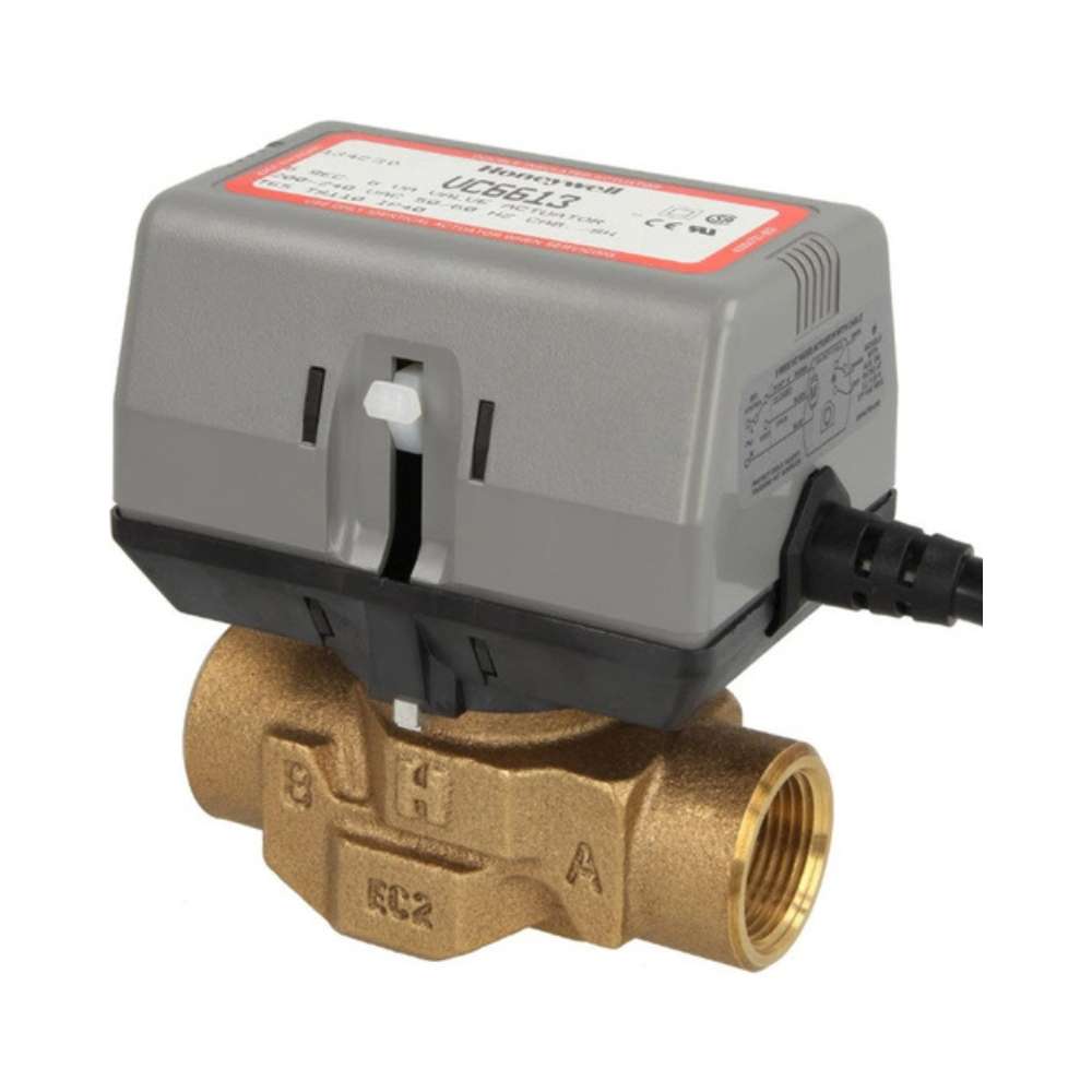 Motoriseret 2-vejs zoneventil 3/4" med reference VC6613AJ1000/U fra mærket RESIDEO