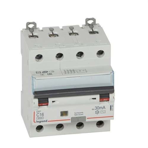DX3 4P 30mA C16 differentiel magnetotermisk med reference 411186 fra mærket LEGRAND