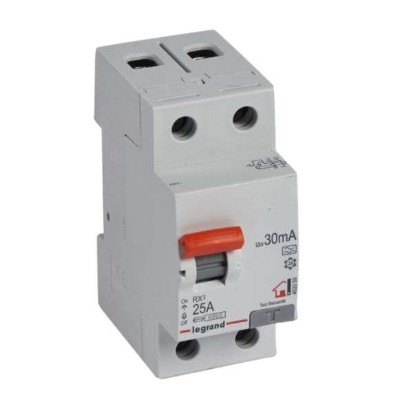 Differential RX³ - 2P - 230V~ - 30mA- 25A - Type A med reference 402059 fra mærket LEGRAND