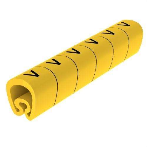 Forhåndsskårne gule markører Ø18 PVC plastificeret med reference 1813-V fra mærket UNEX