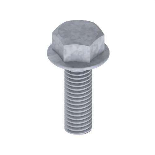 DIN 6921 M8x25 Unex bolt i galvaniseret stål klasse 6 med reference 60829-C6 fra mærket UNEX