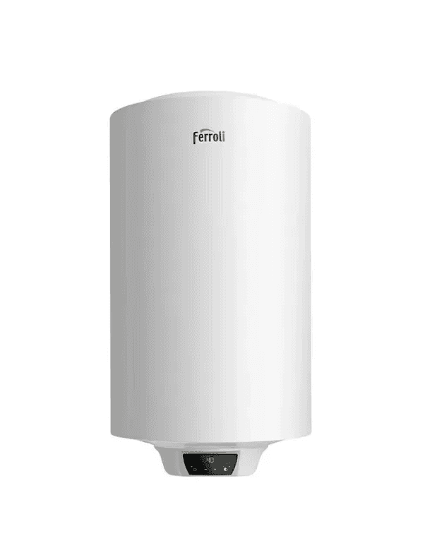 Vertikal el-vandvarmer Ferroli TIBER B Smart 50 liter med reference GRL542KA fra mærket FERROLI