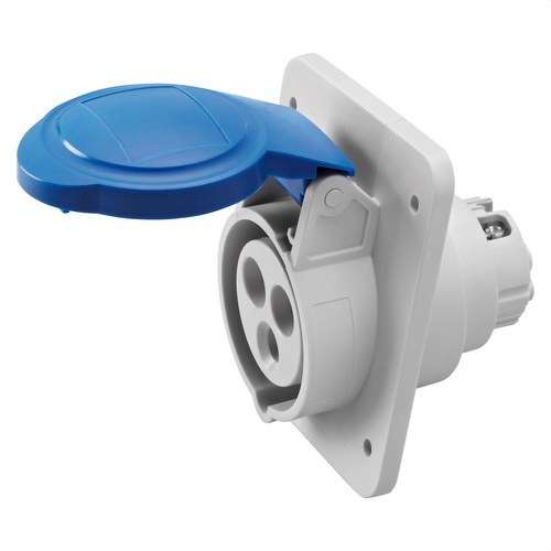 Fixed flush-mounted base at 10º IP44 2P+E 32A 230V 6H with reference GW62216H from the brand GEWISS