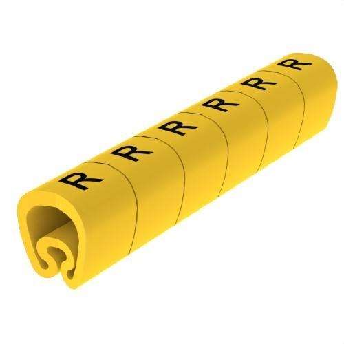 Forhåndsskårne gule markører Ø8 PVC plastificeret med reference 1812-R fra mærket UNEX