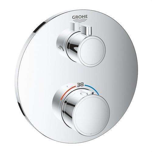 Grohtherm brusertermostat til to udløb krom med reference 24076000 fra mærket GROHE