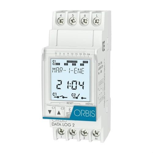 Digital timer switch DATA LOG 2 230V med reference OB175012 fra mærket ORBIS