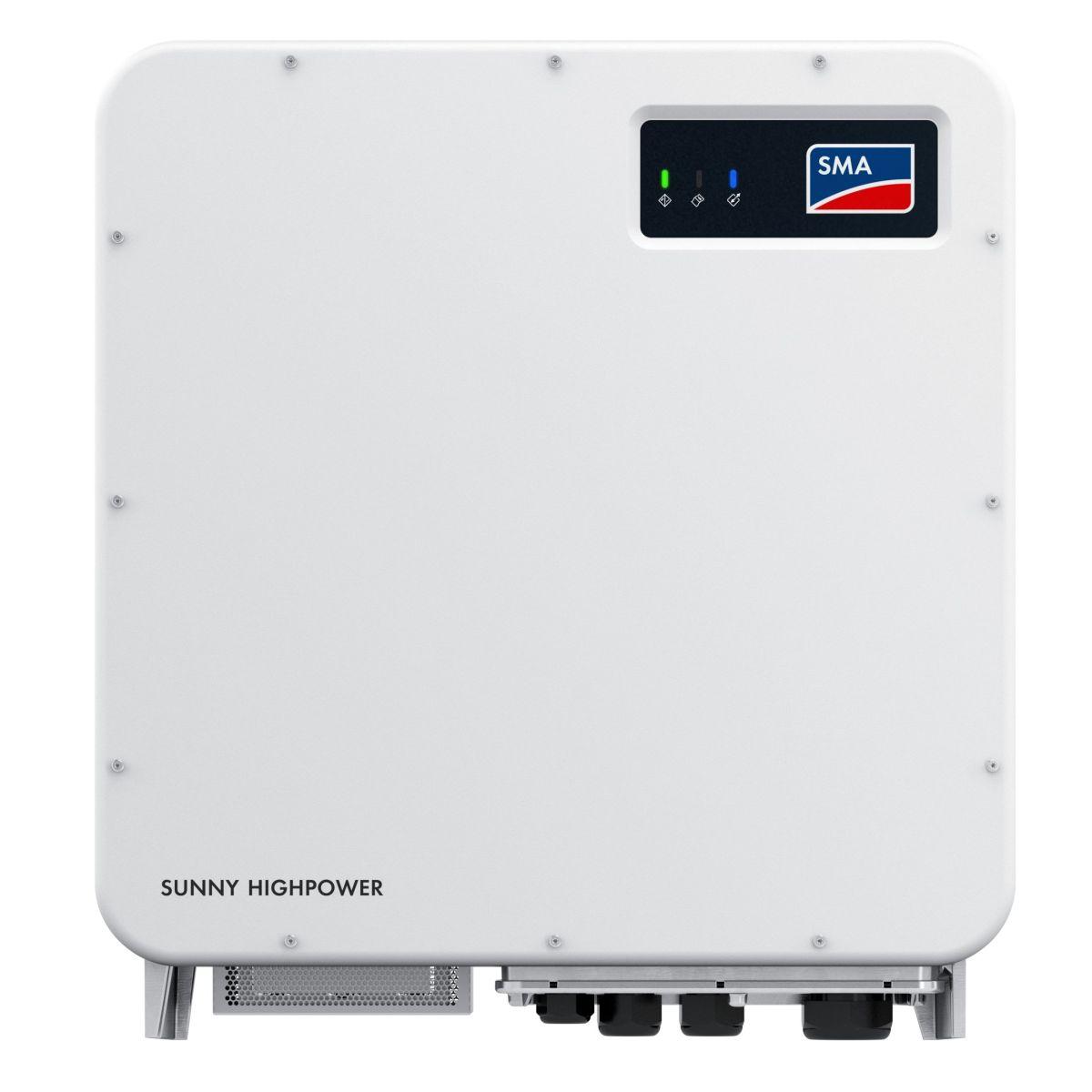 100 kW trefaset solcelleinverter SMA Sunny Highpower PEAK3 med reference SHP100-21 fra mærket SMA SOLAR