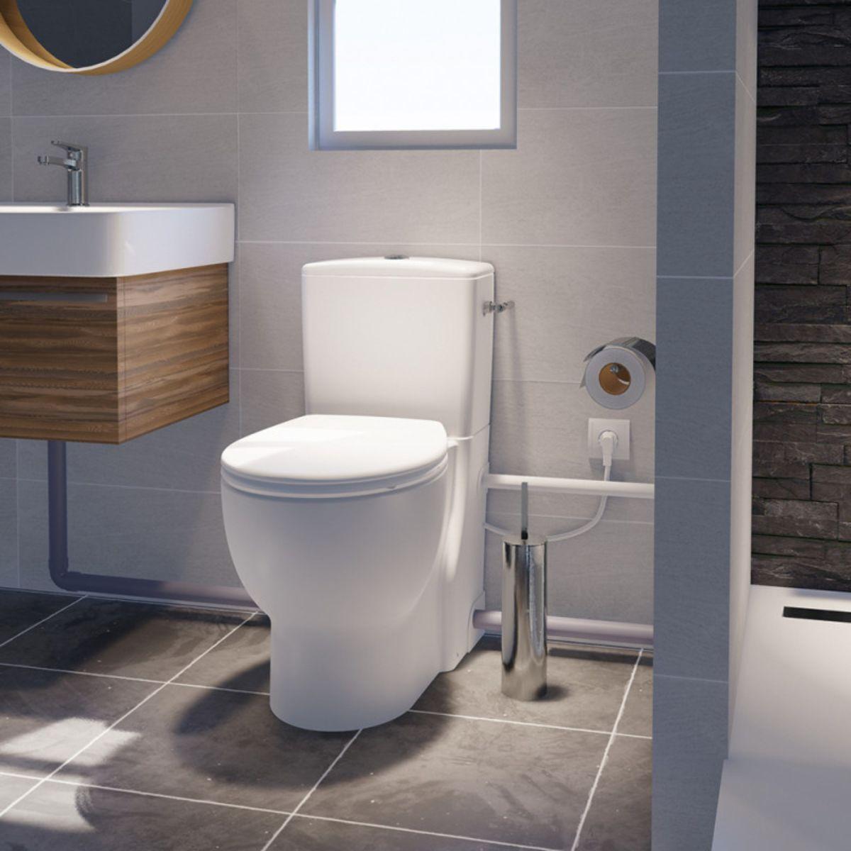 Toilet med kværn SFA Saniflush med reference SANIFLUSH fra mærket SFA SANITRIT