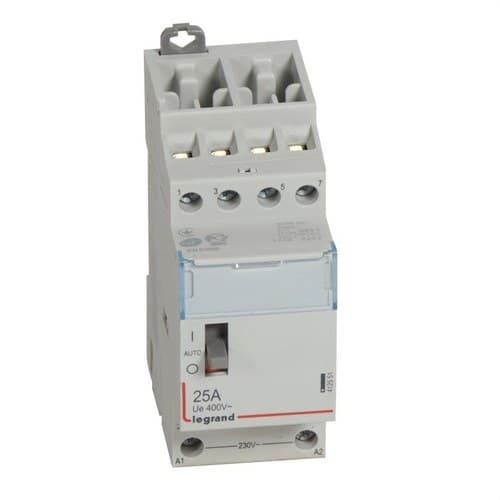 Kontaktor 25A 4NO 230V med reference 412551 fra mærket LEGRAND