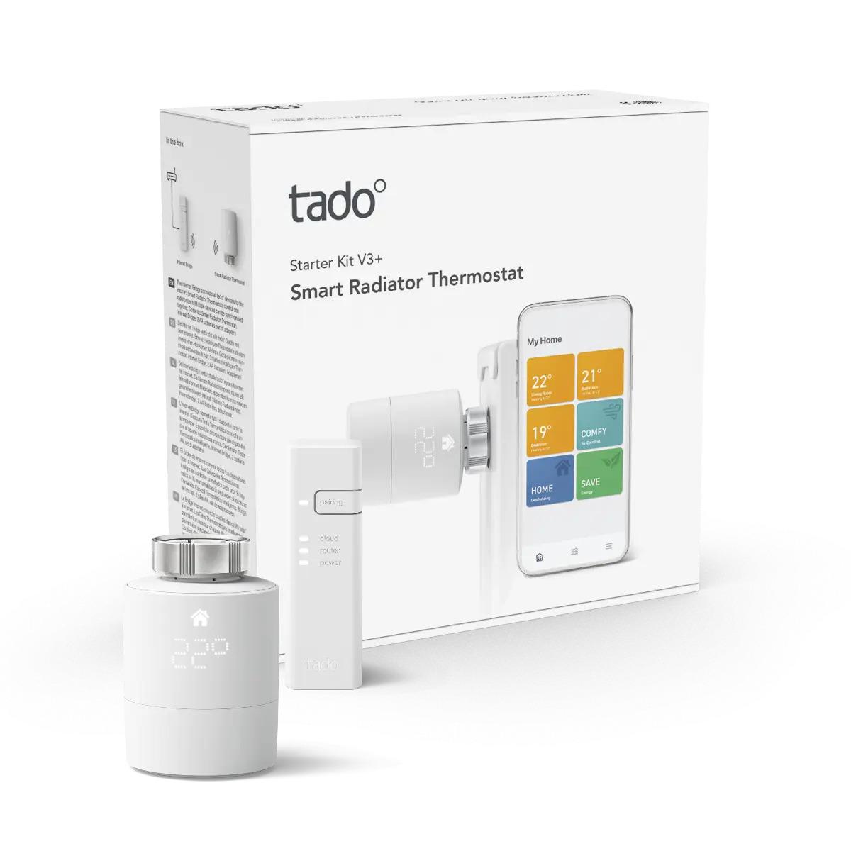 TADOº V3+ Smart termostatisk hoved - Startpakke med reference SRT KIT V3+ fra mærket TADOº